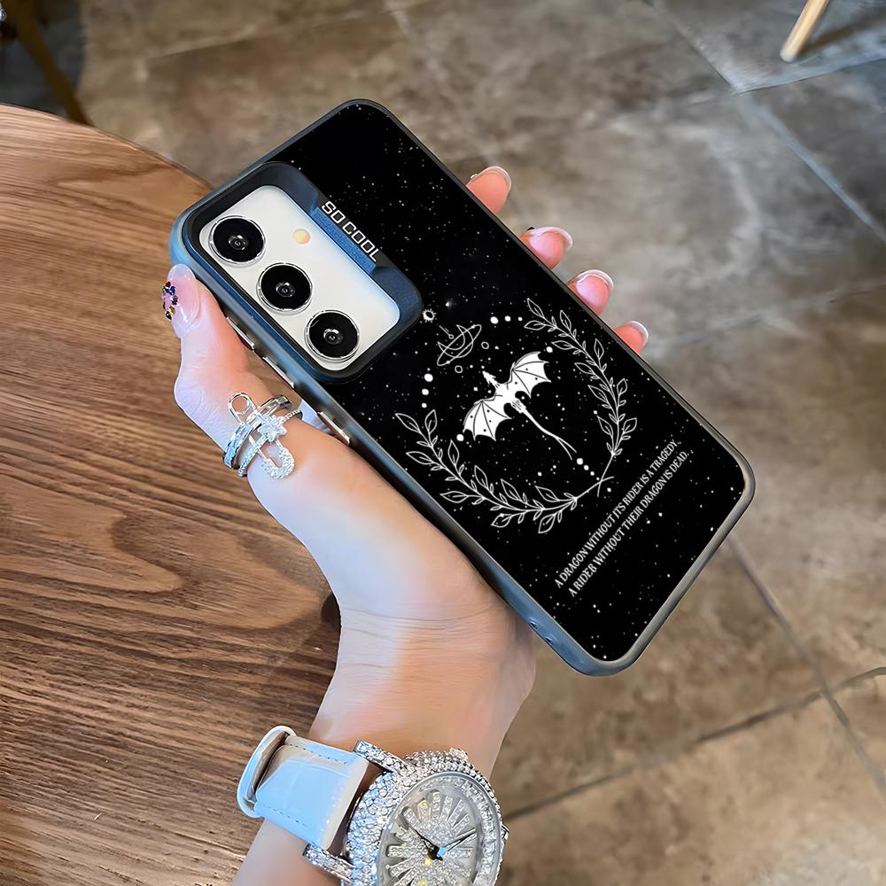 Fourth Wing Dragon Phone Case For Samsung A25 A33 5G A54 A36 A35 A56 A52 A14 Shockproof Colorful Cover