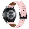 Litchi Textured Genuine Cow Leather Strap with Electroplated Buckle for Huami Amazfit Active 2 Square/Active 2/GTR Mini Pointed-End Watch Band