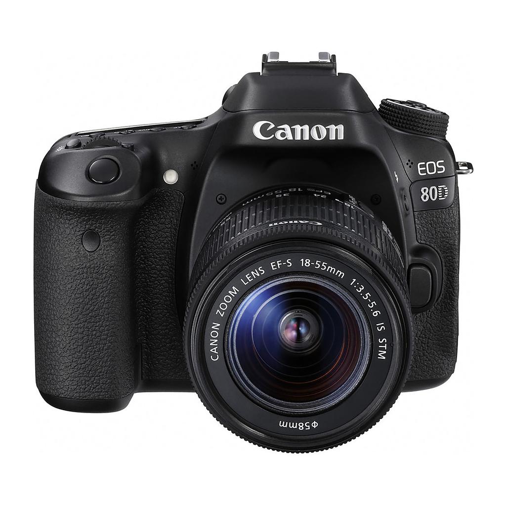 Canon Цифровая зеркальная фотокамера EOS 80D + зум-объектив EF-S 18-55 мм f/3.5-5.6 IS STM