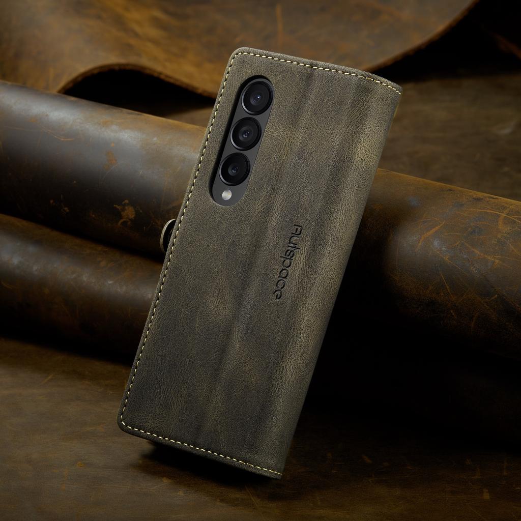 Anti -Shock Full Body Leather Case For Samsung Galaxy Z Fold 4 Fold5 Fold4 Fold 5 5g Zfold4 Zfold5 Card Holder Cell Phone Cover