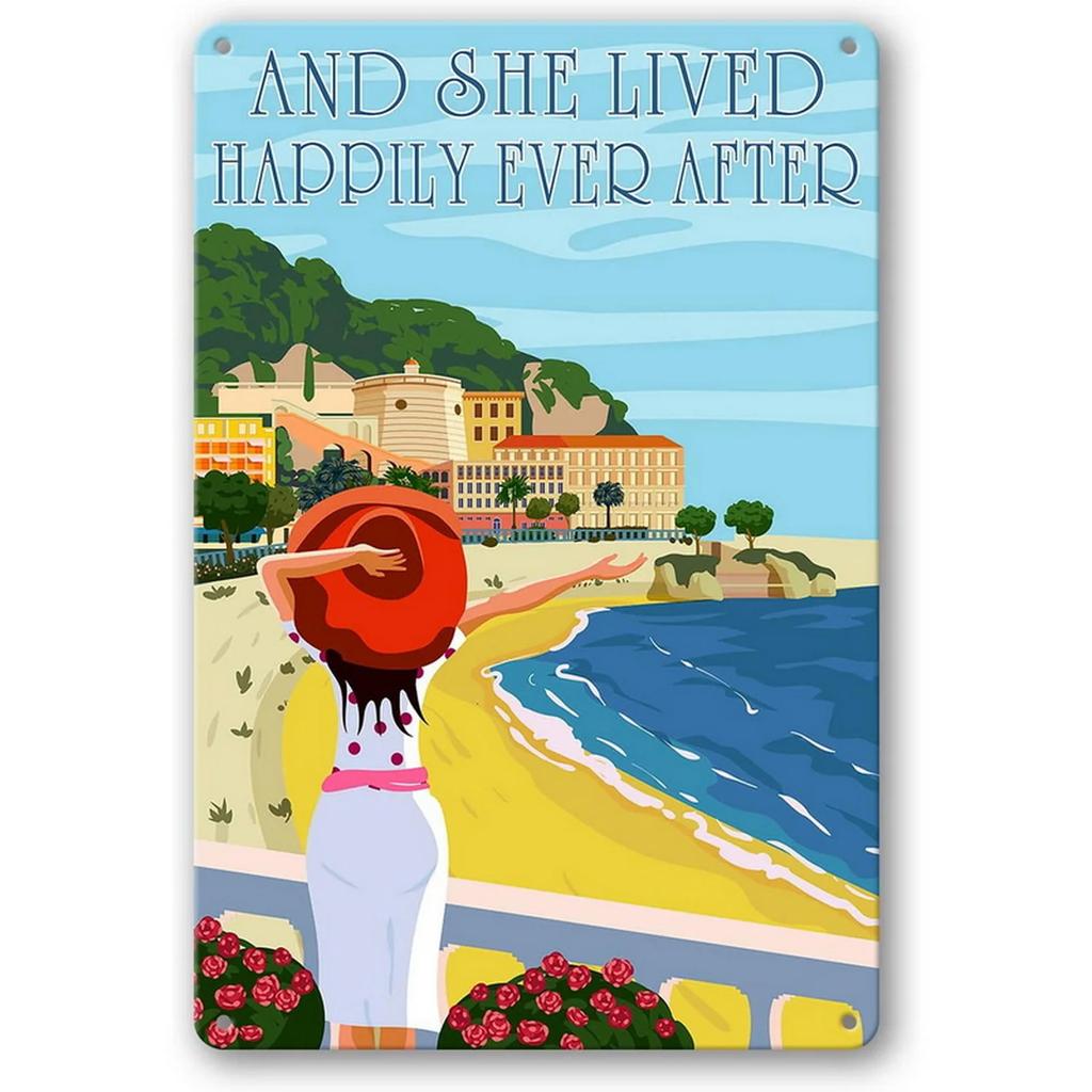 Metal Tin Signs Cappadocia Dubai Wall Decoration Plaque Vintage Art Poster Iron Painting for Man Cave Home Cafe Garden Club Bar