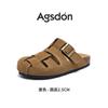 Augustus Denboken Slippers Women's 2025 New Summer Wear Baotou Half Slippers Thick Bottom One Pedal Cold Slippers