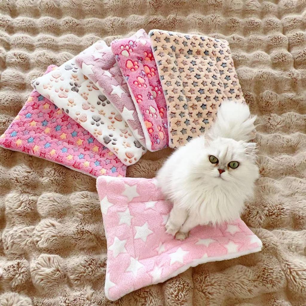 Лежанка для питомца, Кровать для собаки, Кошачий наполнитель, Кровать для щенка, Собачий диван, Милый матрас-подушка для маленьких собак, Зимнее одеяло CWDZ01