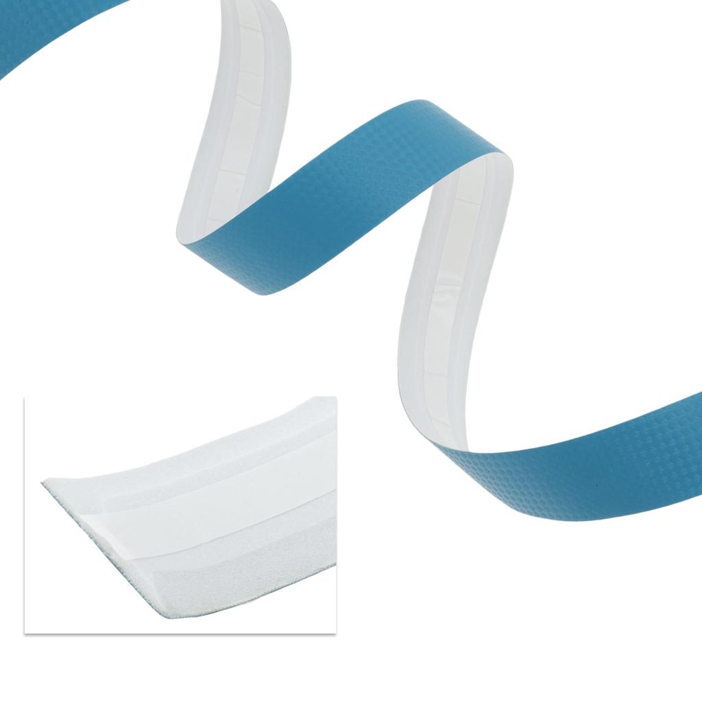 BULLSPANN 1 Pair Bicycle Handlebar Carbon Fiber Pattern Grip Tape for Road Bikes and Meters Blue Tape, Anti-Slip, Shock-Absorbing, MTBs, 2.16 Long,