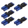 5 шт. EC5 Female to EC3 Male Connector Blue Black Rubber Plastic Copper 10x20x48 мм EC5 to EC3