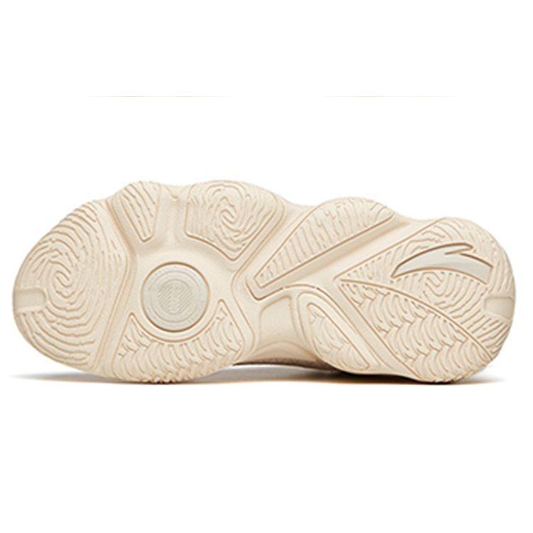 Anta Кроссовки Lifestyle Series из ткани, двухслойной замши, повседневные, амортизирующие, нескользящие, износостойкие, средней высоты, для папы, женские, светло-кофейные 122148090R-4