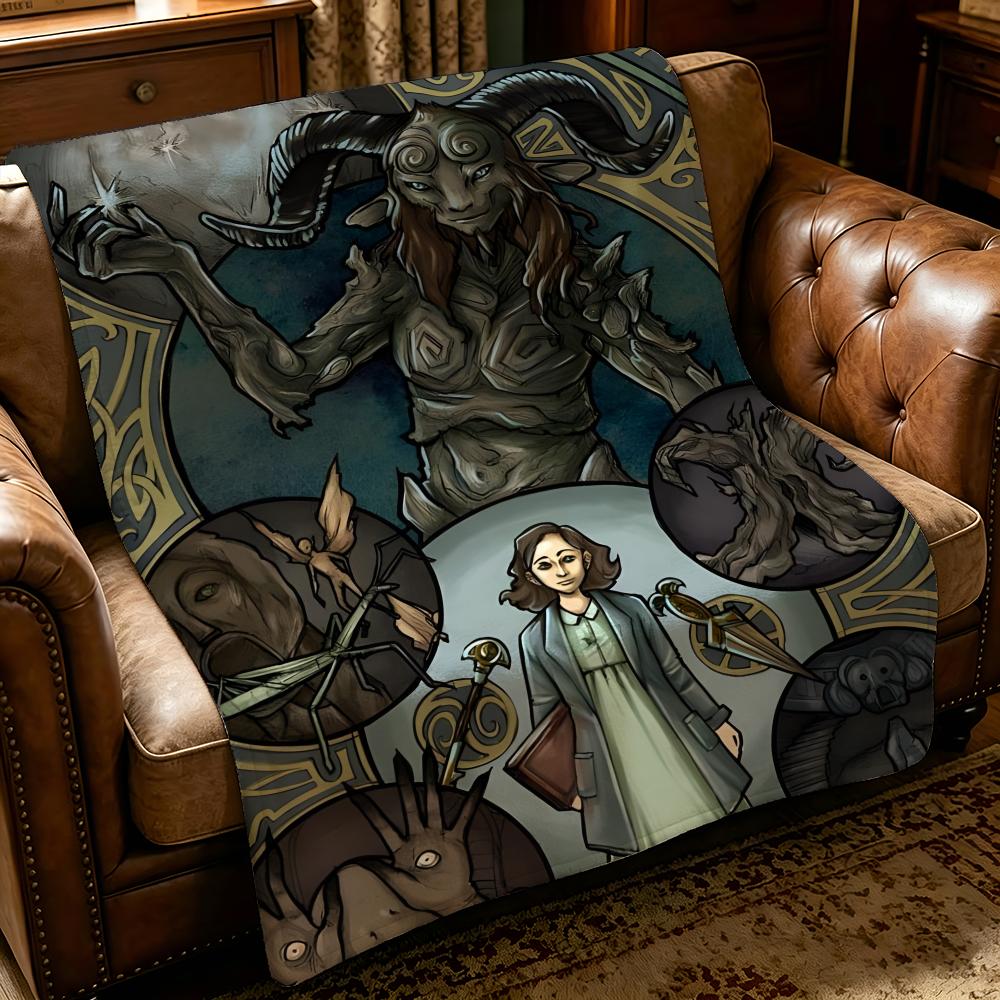 movie P-Pans Labyrinth-h Throw Thick Comfort Flannel Quilt,Multi-scene Use Indoor Outdoor Daily Nap