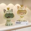Lucky Cat Statue Sculpture Table Decoration Miniature Figurine Sundries Storage Box Modern Living Room Desk Home Decor Gift