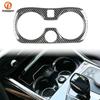 Water Cup Holder Frame Cover Trim Sticker for BMW G20 G28 2019 2020 2021 Carbon Fiber Look Car Interior Mouldings Accessories