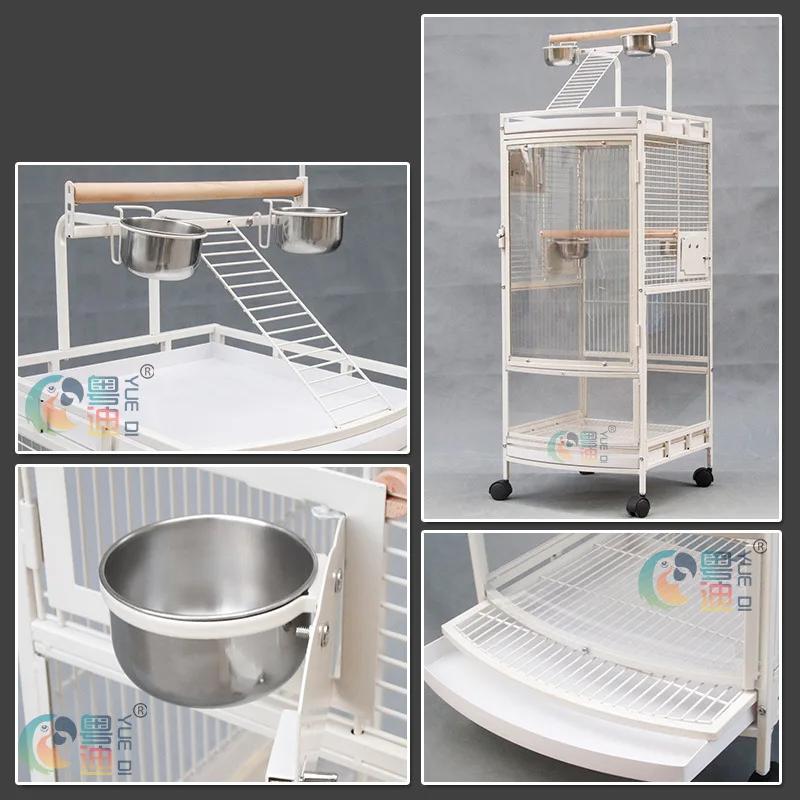 Большие виллы акриловые клетки для птиц роскошные прозрачные разведение на открытом воздухе переносные клетки для птиц кормушка для канареек