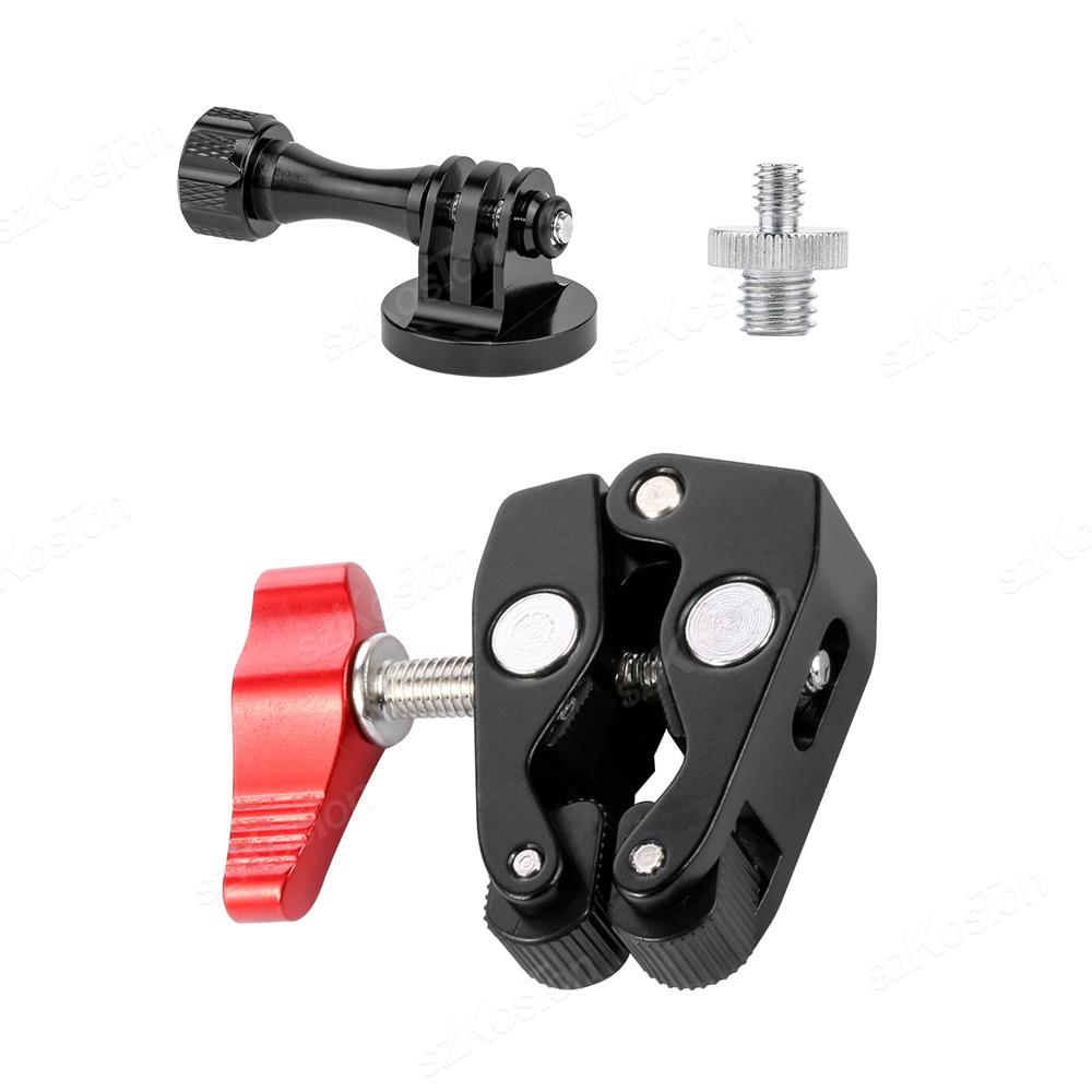 Motorcycle Bicycle Holder Handlebar Mount Bracket For GoPro 12 11 10 9 8 Insta360 X3 DJI Action 4 3 Sport Cameras Accessories