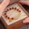 Hotan Jade Rabbit Fu Bracelet Female Minority High Appearance Level Hand String Gift