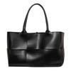 Simple Solid Color Large Capacity Women Casual Woven Tote Bag For Use Daily