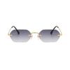 Fashion Vintage Rimless Square Sunglasses Women Men Luxury Brand Designer Popular Travel Small Frame Sun Glasses Sexy Ladies