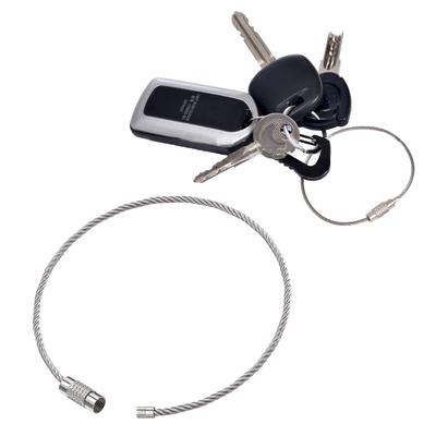 Набор из 10 колец из нержавеющей стали для ключей, брелоков, колец для ключей, набор брелоков, проволочный брелок, идеально подходит для ключей и багажных бирок