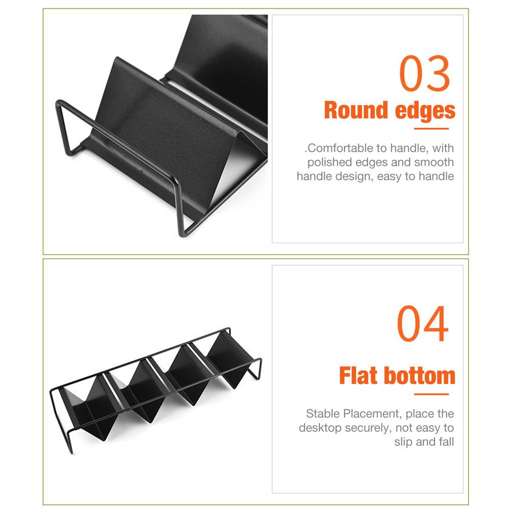 Stainless Steel Tacos Holder Frame Mexican W-shaped Pancake Rack Corn Hot Dog Spring Roll Rack Iron Tray Plate Cake Toast Holder