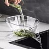 Multifunctional Resistant Sink Strainer Leftover Drain Basket Fruit and Vegetable Washing Basket Hanging Drainer Rack Kitchen Accessories