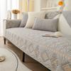 Sofa Cushion Fabric Ethnic Style Four Seasons Non-Slip Cotton Simple Modern Universal Backrest Towel Cover Thickened
