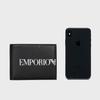 Emporio Armani Простой Логотип Повседневный Портативный Кожаный Кошелек Мужской кошелек Черный EM003591-AF19355-UC001