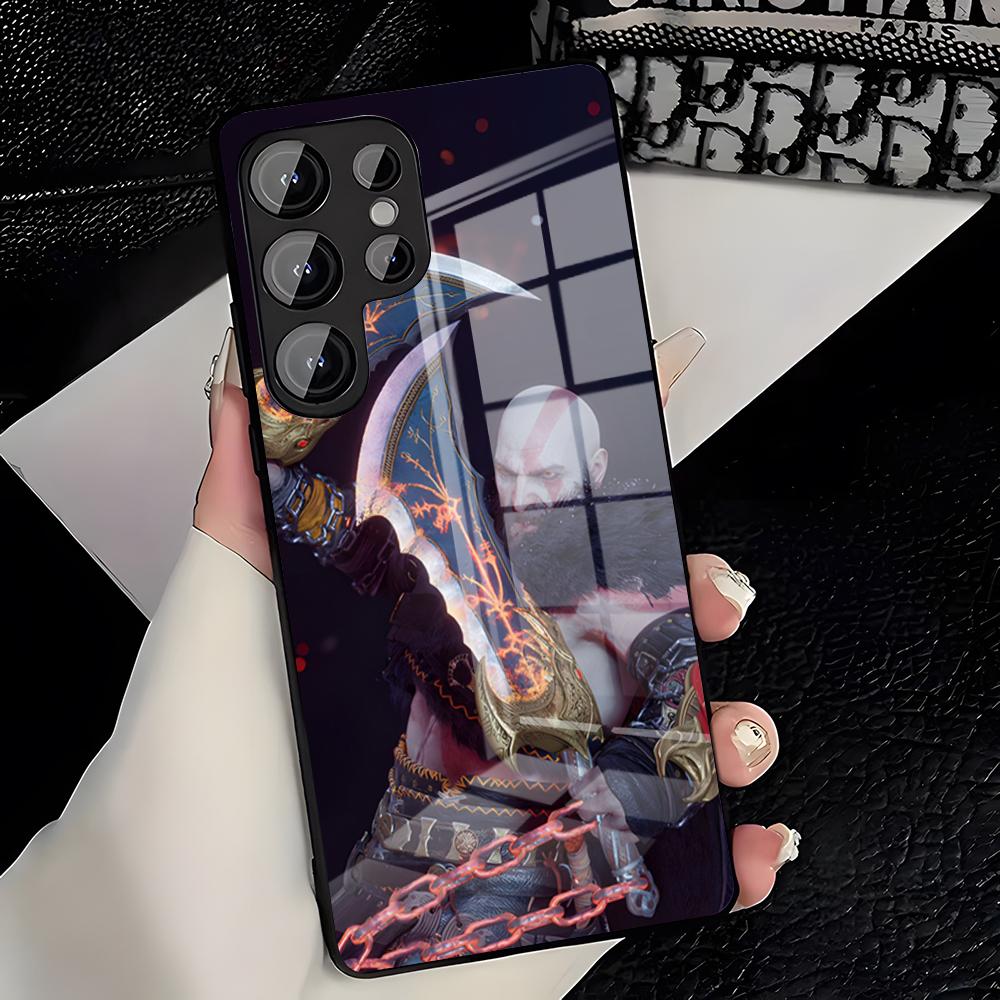 Чехол для телефона с игрой G-God Of Wars для Samsung S26 S25 Plus S20 S20 Plus S22 Ultra S23 FE S21 Plus S21 Ultra Стеклянная крышка