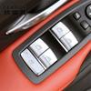 Car Styling Window Glass Lift Switch Button Cover Stickers Trim For BMW M2 M3 M4 M5 Door Armrest Panel Auto Interior