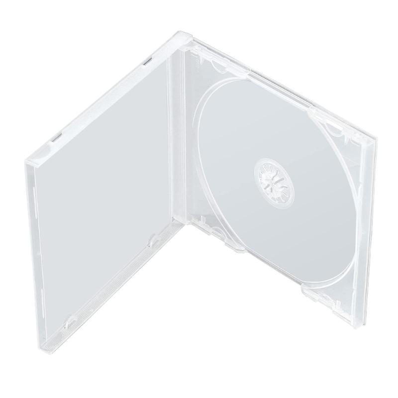5 шт. Двойной Тонкий Кейс для Хранения CD/DVD Из Перерабатываемого Полипропилена Легкий Портативный Органайзер Прозрачный Кейс