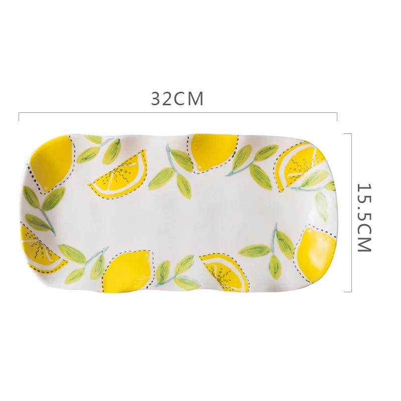Creative Circular Ceramic Plates Restaurant Steak Plates Delicious Household Dishes Deep Soup Plate Exquisite Tableware