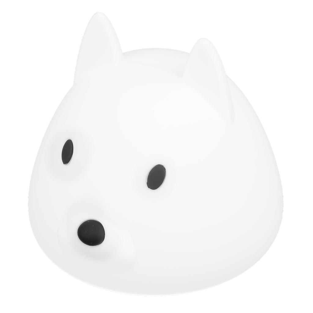 Милый ночник собака животное силиконовая лампа красочный градиент окружающее освещение для спальни