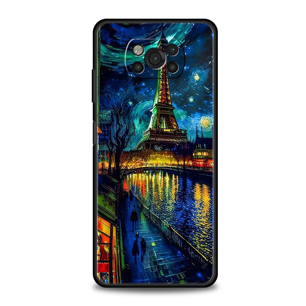 Чехол для телефона 'Звездная ночь' Ван Гога Для Xiaomi Poco X6 X5 Pro X4 X3 NFC F5 Pro F4 F3 GT M5 M4 Pro 5G M3 C51 C50 C55 Мягкий чехол