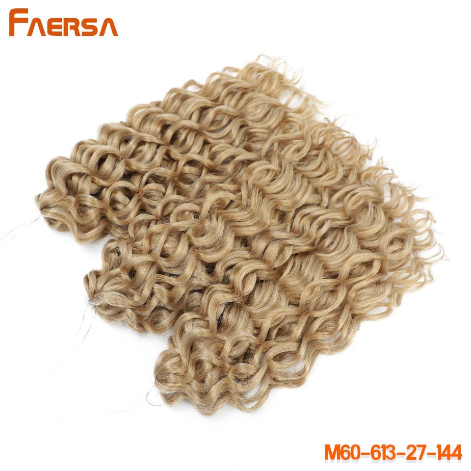 Волосы Ocean Wave Crochet Deep Wave Hawaii Curl Crochet Braids Синтетические косички Наращивание волос Ombre Blonde 18 дюймов Африканские кудри