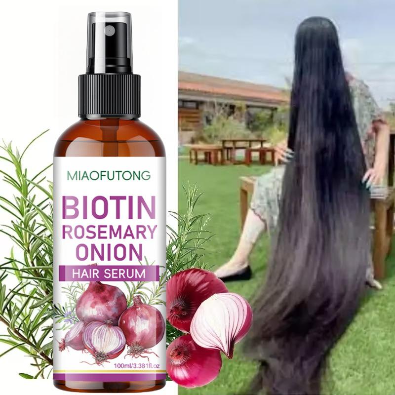 Onion Hair Serum Spray - Anti-Hair Loss, Hair Growth, Thickening, Smoothing, Leave-In Treatment for Men and Women, 4oz