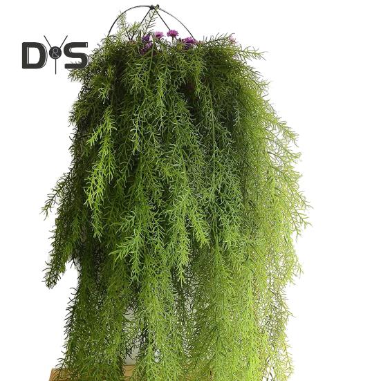 Fake Plant Artificial 1pc Green Leaves Vine Home Hanging Garland Garden Decor