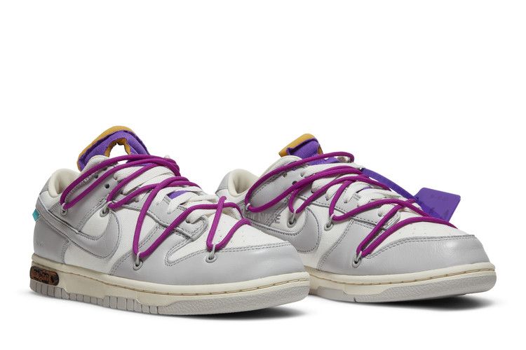 Men's Sneakers Nike Dunk Low Off-White Lot 28 Sail/Neutral Grey-Hyper Violet