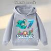 Octonauts 1-8-year-old Hooded Sweatshirt for Boys, Girls' Casual Top with Digital Cartoon Print, Long Sleeve for Autumn/Winter