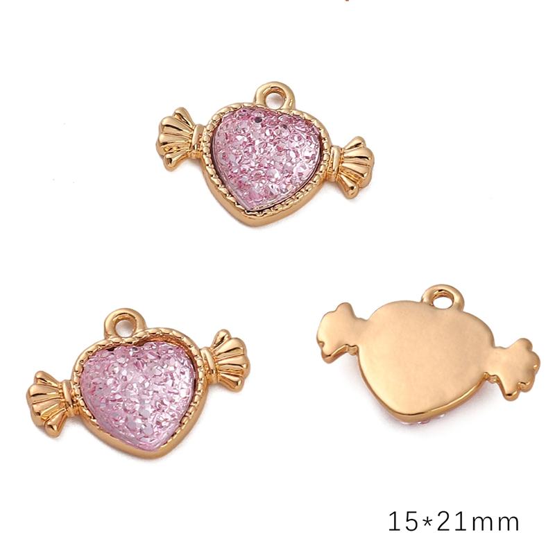 Подвеска из алмазного сплава в форме сердца, звезды и луны, ожерелье, браслет, серьги, аксессуары для ювелирных изделий своими руками