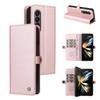 Кошелек-книжка из искусственной кожи для Samsung Galaxy Z Fold 4 3 Fold4 Fold3 5G, с отделением для кредитных карт, карманом-держателем, кошельком, чехол для телефона