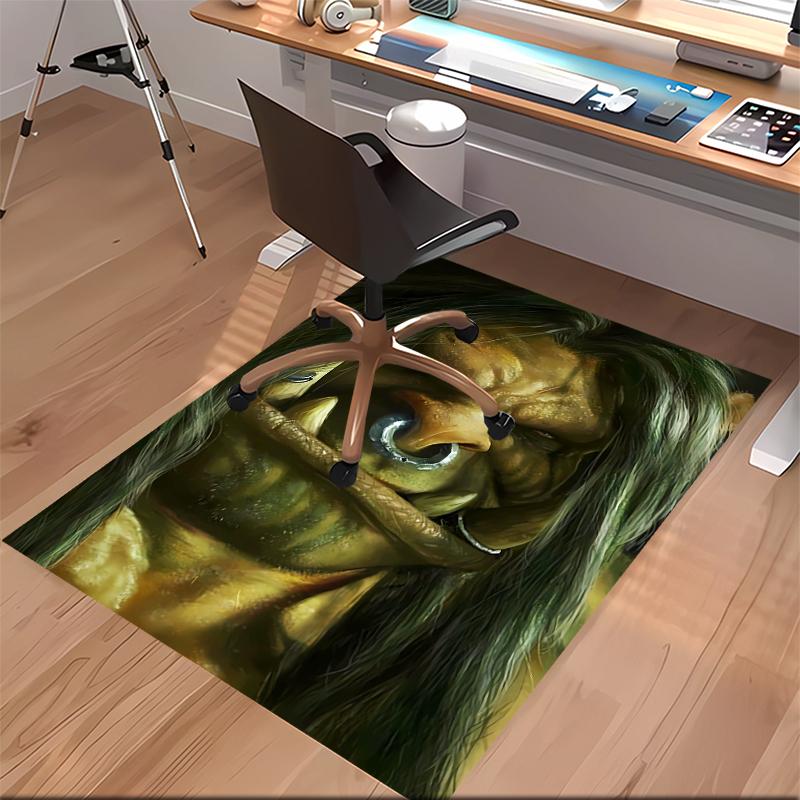1pc World of Warcraft characters1 Print Area Rug - Soft, Washable Non-Slip Indoor Mat for Office Chairs, Living Room, Home Office Decorative Rug
