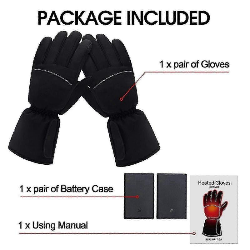 Warm Touch Screen Heating Electric Heated Gloves USB Powered For Men Women Winter Windproof Cycling