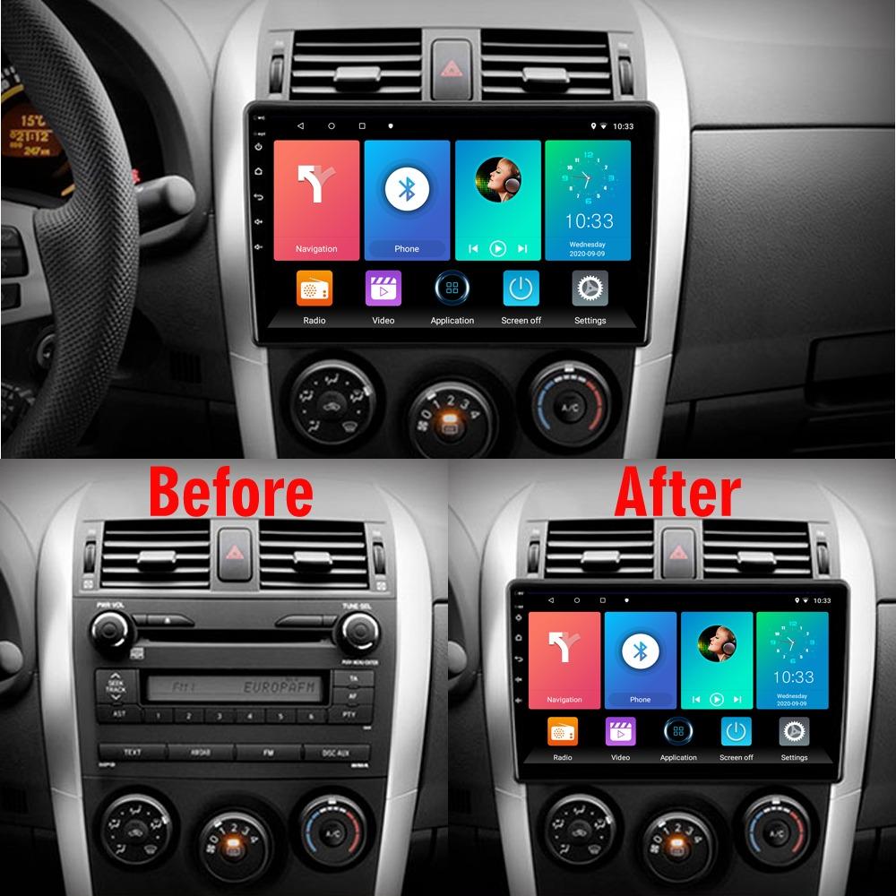 Android Car Radio For Toyota Auris 1 E150 Blade 2006-2012 Multimedia Player Head Unit Stereo GPS Navigation BT WIFI 1+16GB