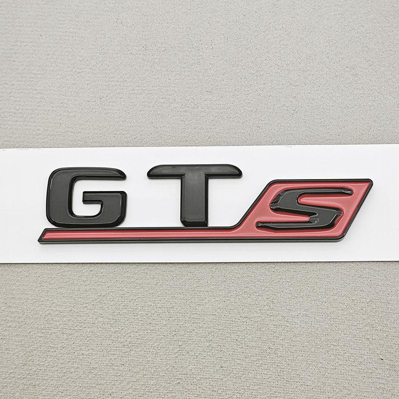 NEW 3D ABS Black Red Yellow Car Tail Marking Logo GTS Letters Rear Trunk Badge Emblem For Mercedes Benz GT Class GTS Accessory AO1