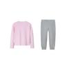 Nike Casual Sports Suit Simple Comfortable Round Neck Long Sleeve Elastic Waist Long Pants Kids Suits Cherry-Blossom-Pink N32512372GS-003