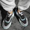 Модные мужские кроссовки Сетчатые дышащие Трендовые на шнуровке На толстой подошве Корейская версия Повседневные кроссовки для бега Комфортная спортивная обувь 2024