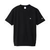 Short One Point Short Sleeve Crew Neck Basic 2XL [Champion] Sweatshirt, Sleeve, Fleece, Logo, Sweatshirt, C3-Z020, Men's, Black,