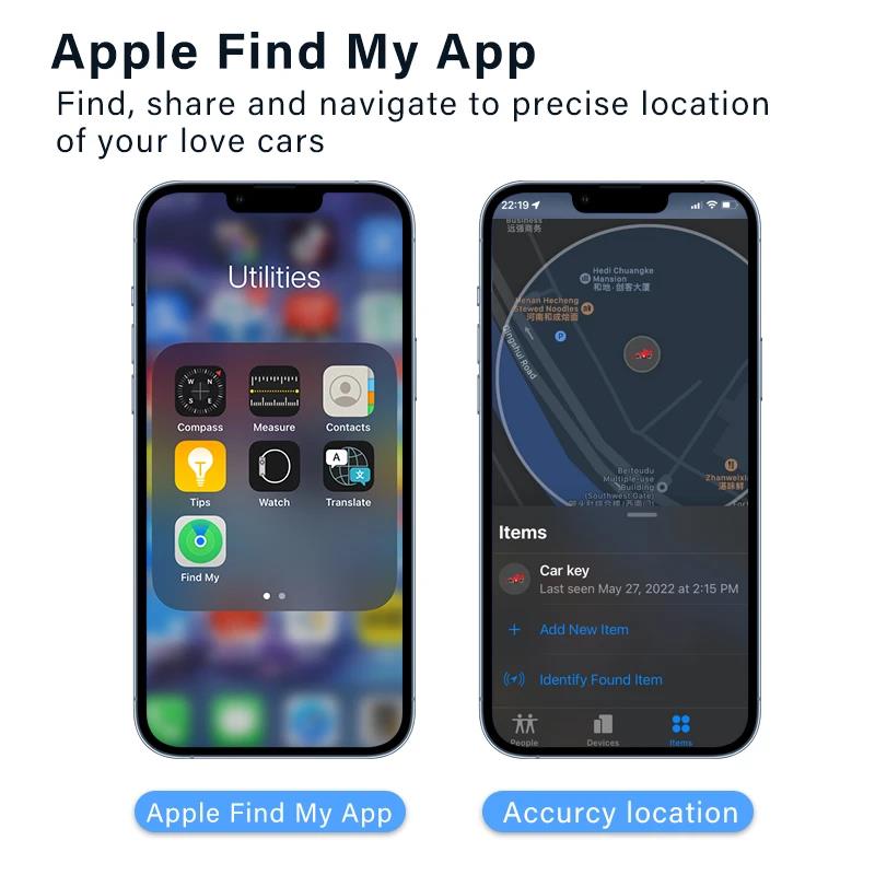 OBD GPS трекер для приложения Apple Find My, устройство защиты от потери, определение местоположения в реальном времени, GPS-локатор, подключаемая версия, система с пожизненным бесплатным обслуживанием