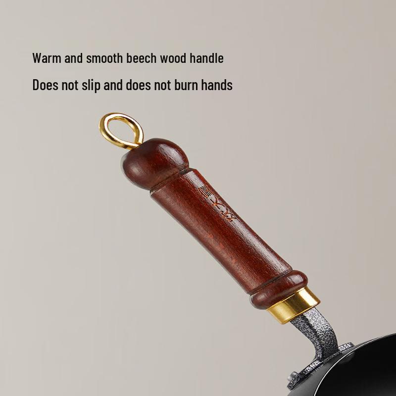 COOKER KING Round-Bottom Iron Wok