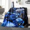 Custom Name Eerie Eye Shadows Party Blanket For Couch Bed Plush Cozy Fuzzy Blanket Super Soft Warm Blankets For Fall And Winter 0916283