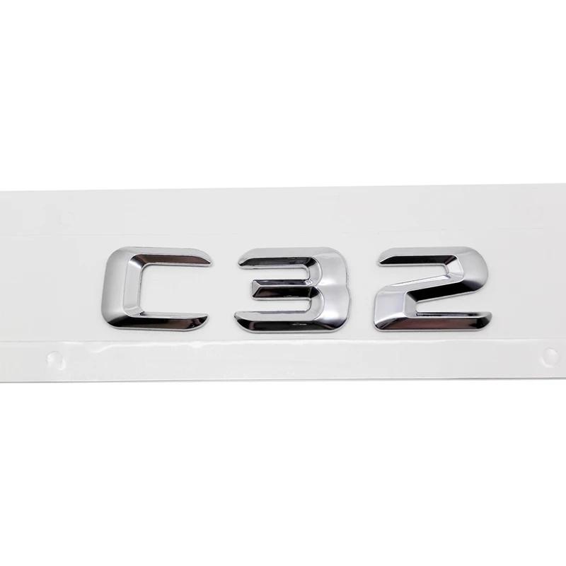 3D Car Tail Letter Stickers Badge for Mercedes Benz C Class C32 C36 C43 C55 C63 C180 C200 C220 C230 Auto Rear Trunk Emblem BA1