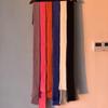 Harajuku Wool Shawl Solid Color Long Narrow Scarves Cute Knitted Scarf  Ladies