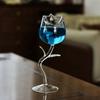 1PC 180ml Rose Wine Glass Romantic Cocktail Red Wine Glass Rose Flower Shaped Juice Champagne Glass Cup Bar Wedding Decoration