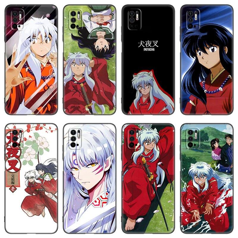 Anime Inuyasha Phone Case For Xiaomi Redmi Note 7 8 8T 9 9S 10 10S 10T 11 11S 4G 11E 11T Pro 5G Soft TPU Black Cover